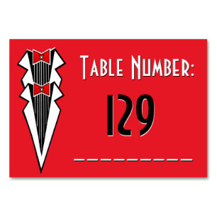 Bauhaus Tuxedo TNC Table Number