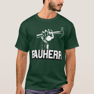 Bauherr Hausbau vintage Handwerker Baustelle T-Shirt