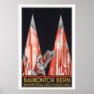 Baukontor Bern Building Materials Wholesale Poster