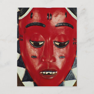 Baule mask, Ivory Coast Postcard