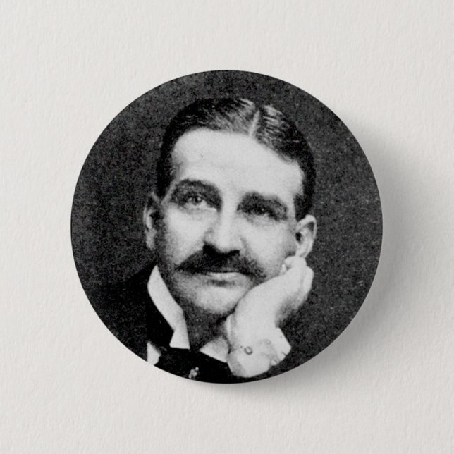 Baum ~ Frank Lyman Writer Wizard of Oz 6 Cm Round Badge (Front)