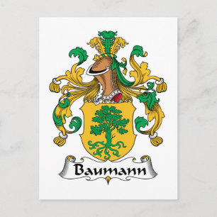 Baumann Family Crest Postcard