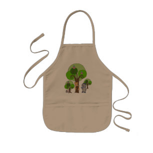 Bäume und Tiere Kids Apron