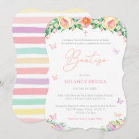 Bautizo para nena, Spanish Baptism Party Butterfly