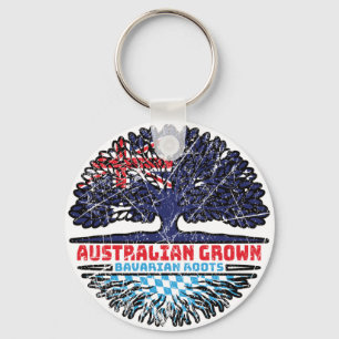 Bavaria Bavarian Australian Australia Tree Roots Key Ring