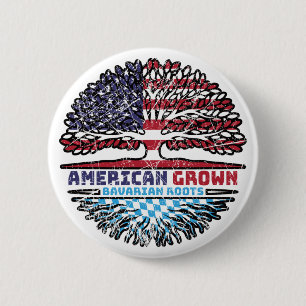 Bavaria Bavarian US American USA United States 6 Cm Round Badge