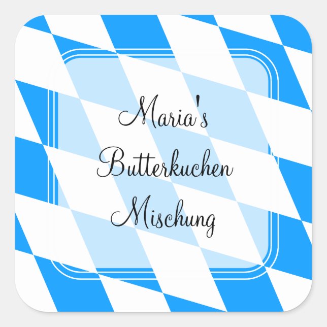 Bavaria blue white classic sticker (Front)