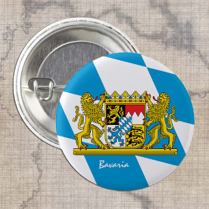Bavaria button, patriotic Bavarian Flag fashion 3 Cm Round Badge