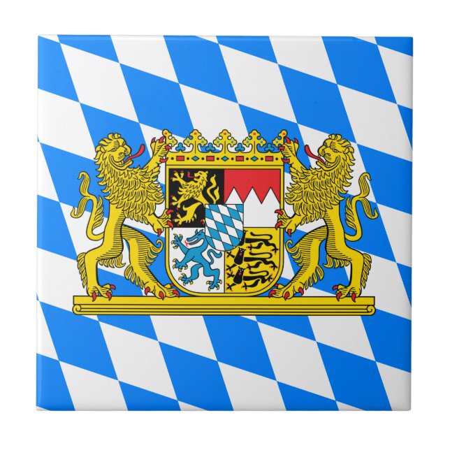 Bavaria Coat of arms Ceramic Tile (Front)