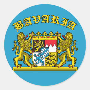 Bavaria Coat of Arms Tshirts and Products Classic Round Sticker