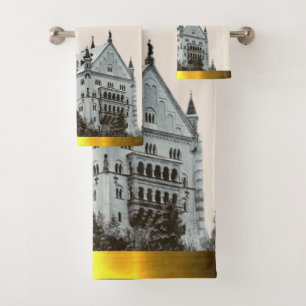 Bavaria Crest King Ludwig's Castle Oktoberfest Bath Towel Set
