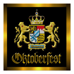 Bavaria Crest Oktoberfest Poster