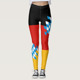 BAVARIA GERMAN FLAG COLORS + your ideas Leggings