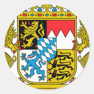 Bavaria (Germany) Coat of Arms Classic Round Sticker