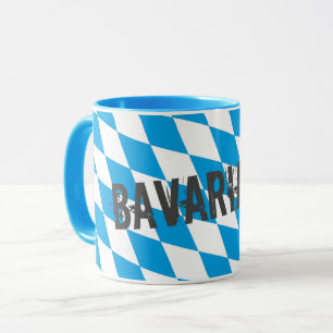Bavaria Germany Diamond Flag Design Tissue Paper Mug