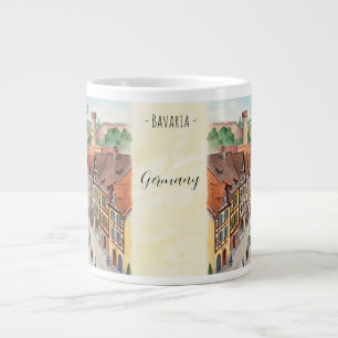 Bavaria,Germany, Holiday in Rothenburg Large Coffee Mug