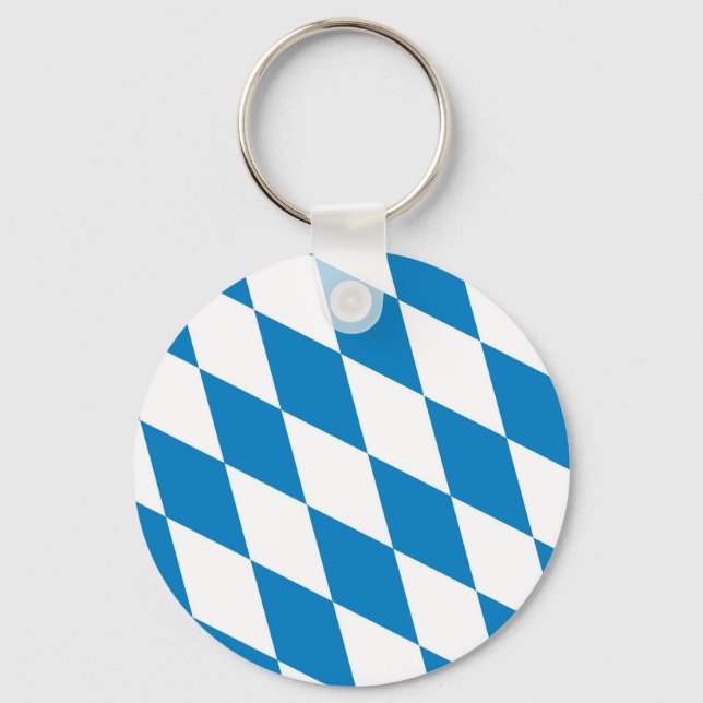 bavaria germany land flag key ring (Front)
