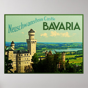 Bavaria Germany Neuschwanstein Castle Poster