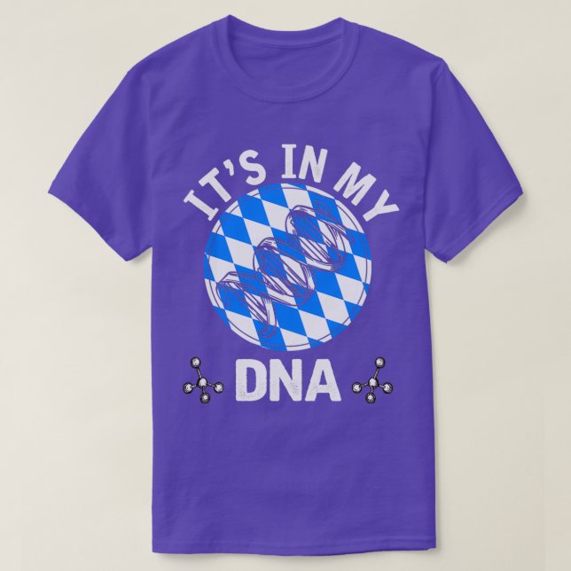Bavaria Its in my DNA Germany Bavarian Biology Shi T-Shirt (Design Front)