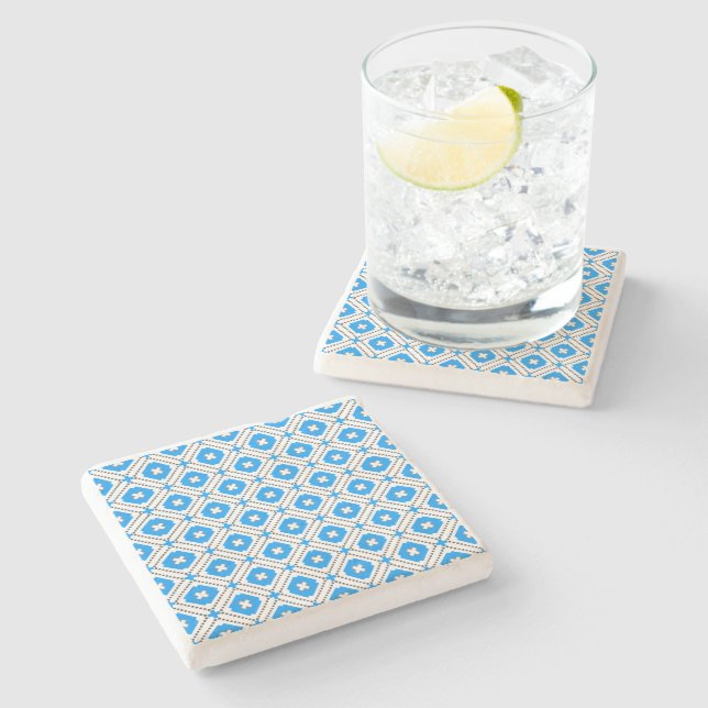 Bavaria Pattern Stone Coaster (Side)