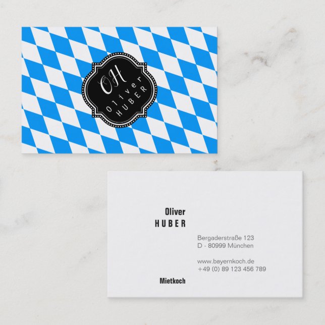 Bavaria Professional: german size Business Card (Front/Back)