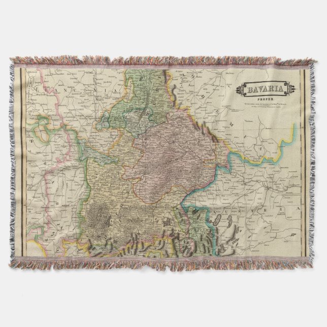 Bavaria proper throw blanket (Front)