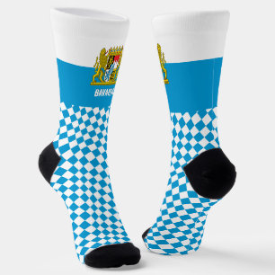 Bavaria Socks, Bavarian flag fashion / sports Socks