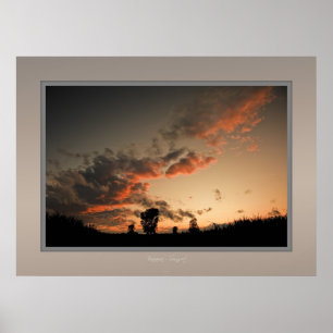 bavaria sunset poster