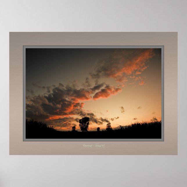 bavaria sunset poster (Front)