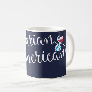 Bavarian American Entwined Hearts Mug