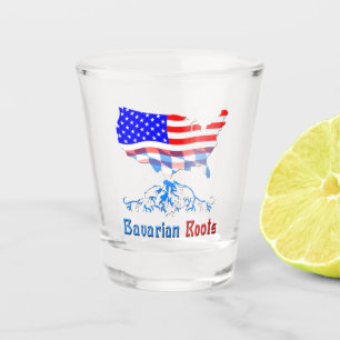 Bavarian American Roots, Bayern Bavaria Shot Glass