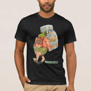 Bavarian carrying a Beer Barrel at Octoberfest T-Shirt