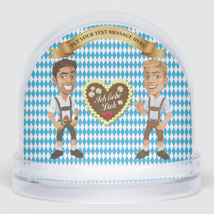  Bavarian Crest, Love Lebkuchen,  Oktoberfest Snowglobe