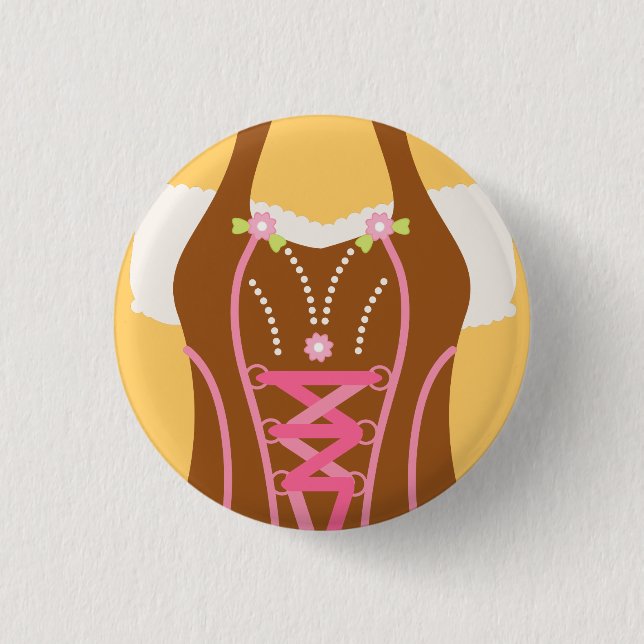 Bavarian Dirndl Corsage Button (Front)