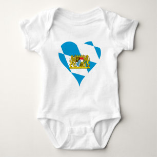Bavarian flag baby bodysuit