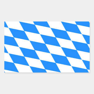 Bavarian Flag - Bayerische Flagge Rectangular Sticker