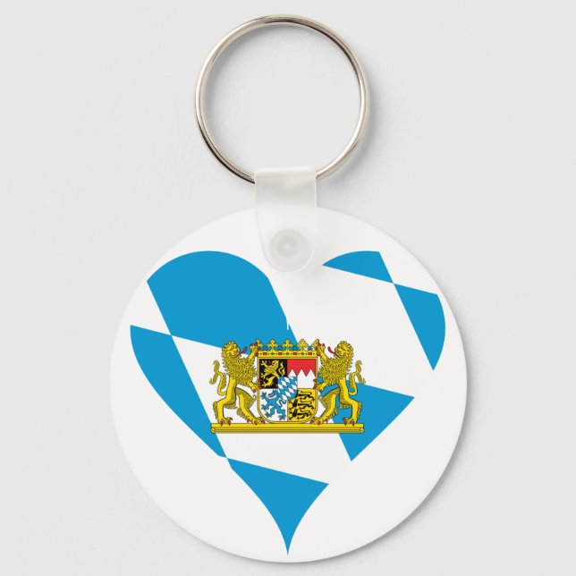 Bavarian flag key ring (Front)