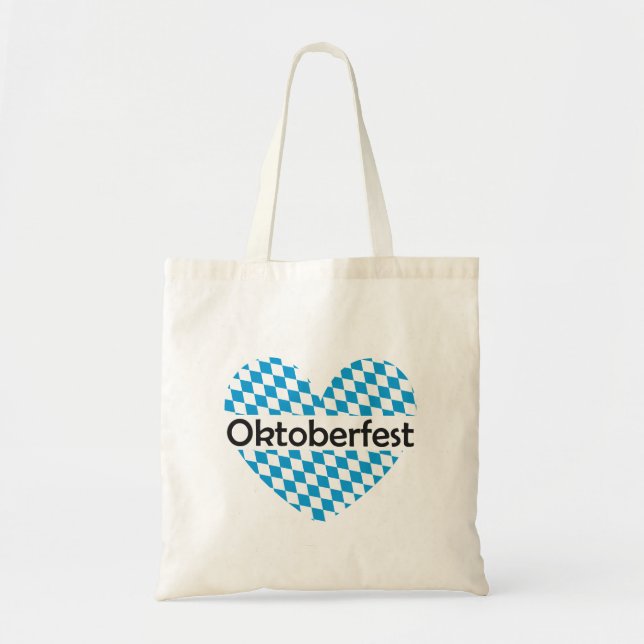 Bavarian Flag | Oktoberfest Tote Bag (Front)