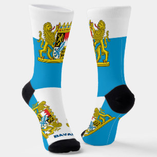 Bavarian Flag Patriotic, Sustainable Bavaria Socks