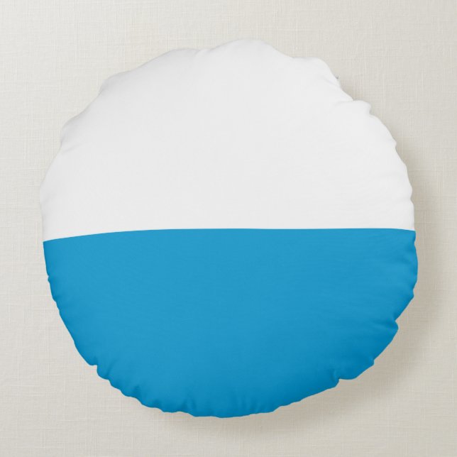 Bavarian Flag Round Cushion (Back)