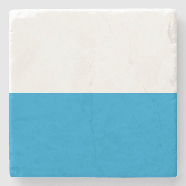 Bavarian Flag Stone Coaster (Front)