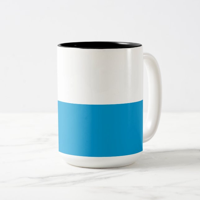 Bavarian Flag Two-Tone Coffee Mug (Front Right)