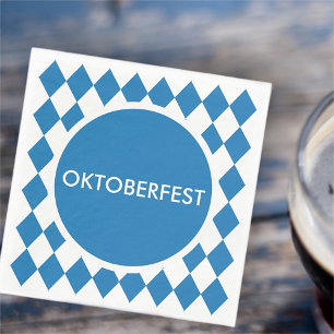 Bavarian Geometric Pattern for Oktoberfest. Napkin