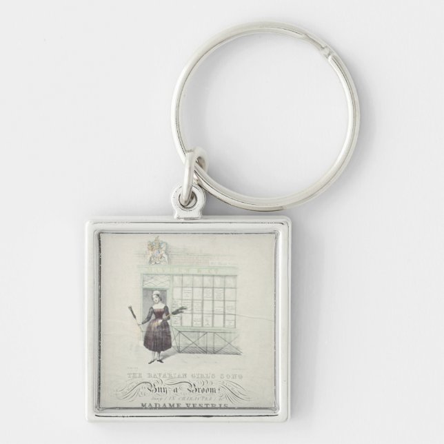 Bavarian Girls Song by Maxim Gouci, song sheet Key Ring (Front)