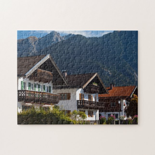 Bavarian Graffito Building Jigsaw Puzzle (Horizontal)