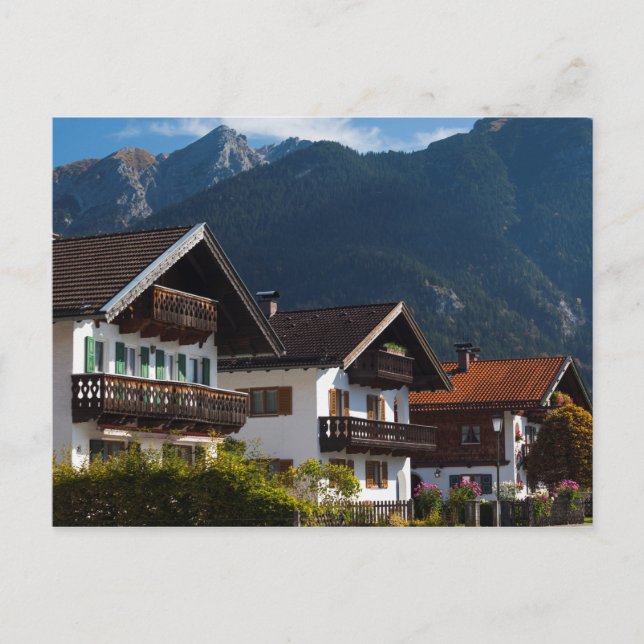 Bavarian Graffito Building Postcard (Front)