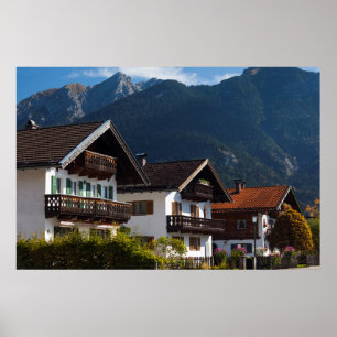 Bavarian Graffito Building Poster