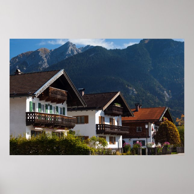 Bavarian Graffito Building Poster (Front)