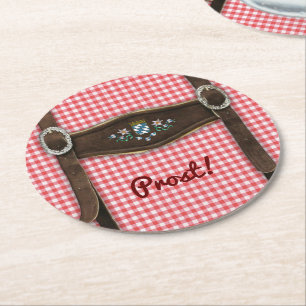 Bavarian Lederhosen Coaster