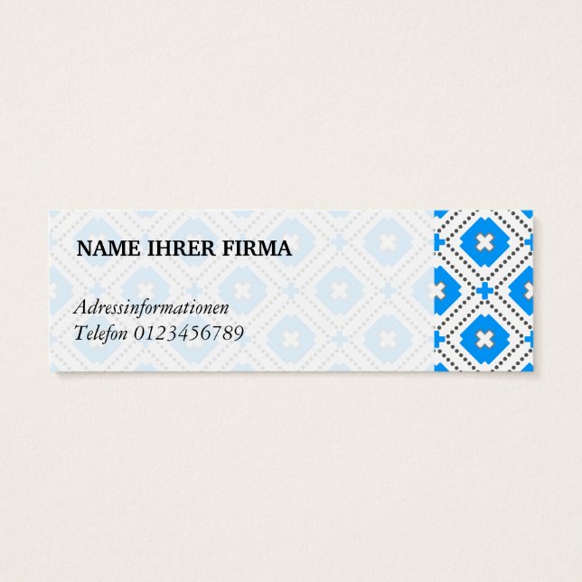 Bavarian Mini Business Cards (Back)
